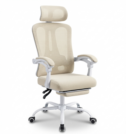 Chaise de Bureau Ergonomique Avec Repose-Pieds